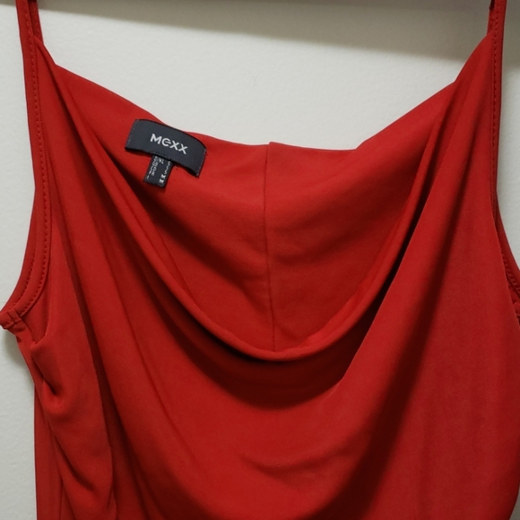 Mexx long red dress, size small, w/spaghetti strap - Picture 2 of 4